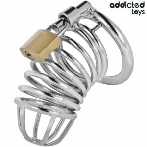 ADDICTED TOYS LOCKED – IRON CELL METAL PENIS CAGE SIZE M BDSM Cages & Chastity Rings | SEX Shop Ireland 3