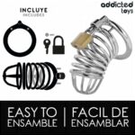 ADDICTED TOYS LOCKED – IRON CELL METAL PENIS CAGE SIZE M BDSM Cages & Chastity Rings | SEX Shop Ireland 14