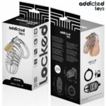 ADDICTED TOYS LOCKED – IRON CELL METAL PENIS CAGE SIZE M BDSM Cages & Chastity Rings | SEX Shop Ireland 16