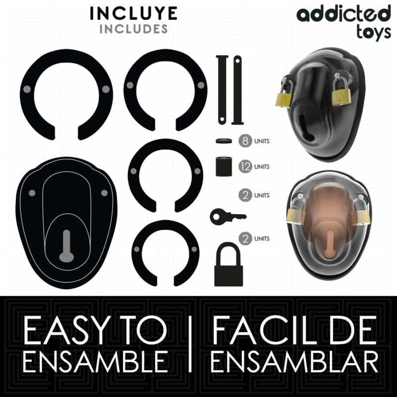 ADDICTED TOYS LOCKED – KEYLESS RESTRAINT PENIS CAGE 11.5 CM BDSM Cages & Chastity Rings | SEX Shop Ireland 7