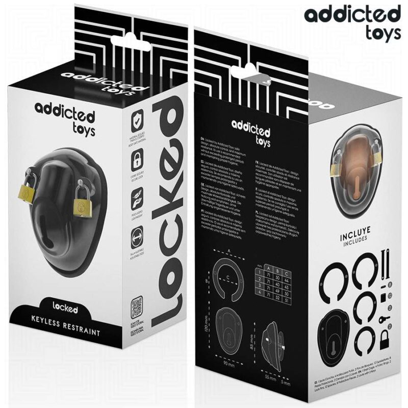 ADDICTED TOYS LOCKED – KEYLESS RESTRAINT PENIS CAGE 11.5 CM BDSM Cages & Chastity Rings | SEX Shop Ireland 9