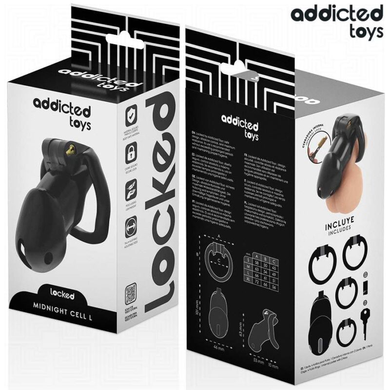 ADDICTED TOYS LOCKED – MINDNIGHT CELL PENIS CAGE SIZE L BDSM Cages & Chastity Rings | SEX Shop Ireland 9