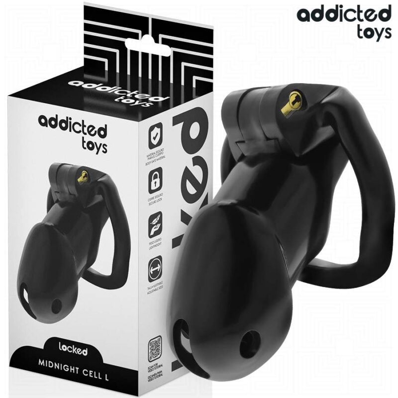 ADDICTED TOYS LOCKED – MINDNIGHT CELL PENIS CAGE SIZE L BDSM Cages & Chastity Rings | SEX Shop Ireland 4