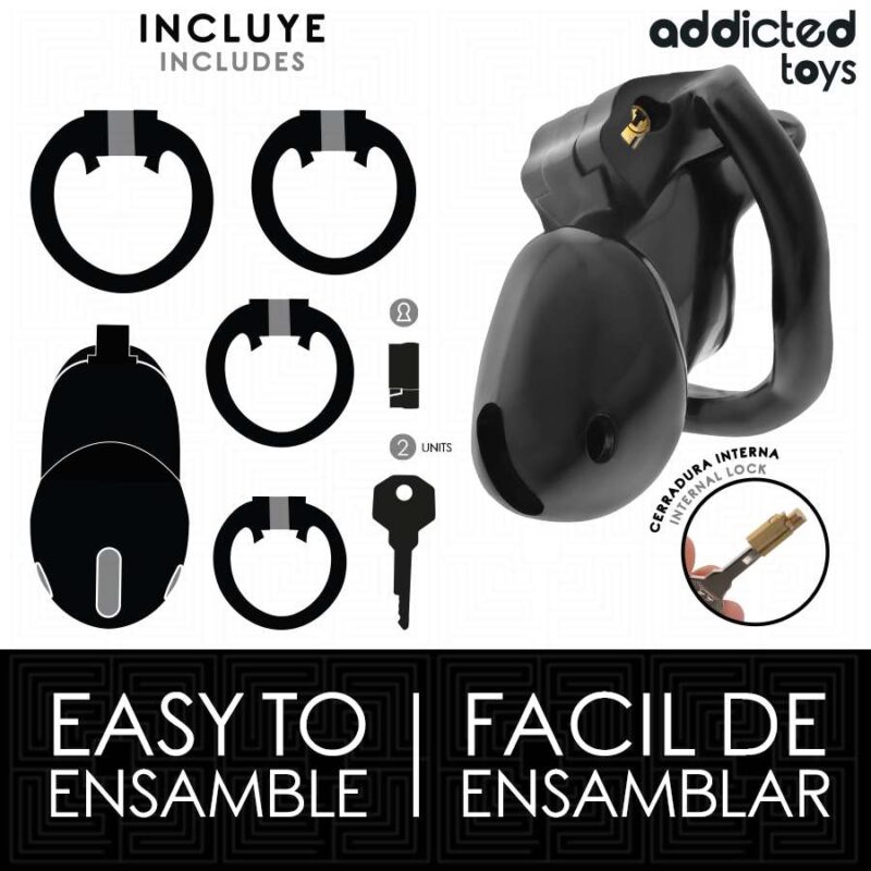ADDICTED TOYS LOCKED – MINDNIGHT CELL PENIS CAGE SIZE S 4.8 CM BDSM Cages & Chastity Rings | SEX Shop Ireland 7