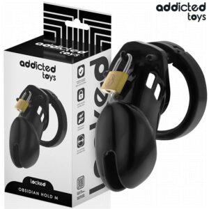 ADDICTED TOYS LOCKED – OBSIDIAN HOLD PENIS CAGE SIZE M BDSM Cages & Chastity Rings | SEX Shop Ireland