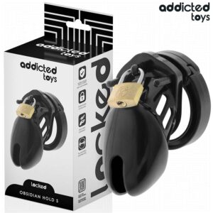 ADDICTED TOYS LOCKED – OBSIDIAN HOLD PENIS CAGE SIZE S BDSM Cages & Chastity Rings | SEX Shop Ireland