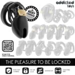 ADDICTED TOYS LOCKED – OBSIDIAN HOLD PENIS CAGE SIZE S BDSM Cages & Chastity Rings | SEX Shop Ireland 17