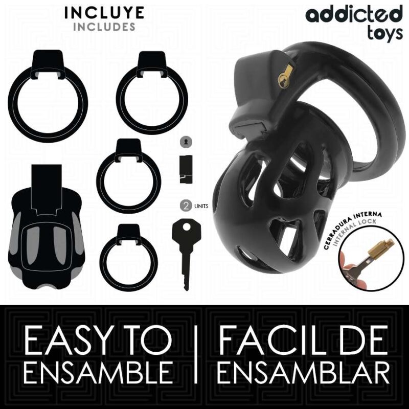 ADDICTED TOYS LOCKED – SILENT KEEP PENIS CAGE 7.5 CM BDSM Cages & Chastity Rings | SEX Shop Ireland 7