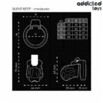 ADDICTED TOYS LOCKED – SILENT KEEP PENIS CAGE 7.5 CM BDSM Cages & Chastity Rings | SEX Shop Ireland 15