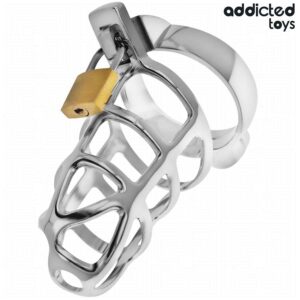 ADDICTED TOYS LOCKED – SILVER LOCK METAL PENIS CAGE SIZE S BDSM Cages & Chastity Rings | SEX Shop Ireland 3