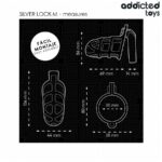 ADDICTED TOYS LOCKED – SILVER LOCK PENIS CAGE METAL SIZE M BDSM Cages & Chastity Rings | SEX Shop Ireland 15