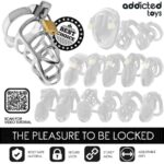 ADDICTED TOYS LOCKED – SILVER LOCK PENIS CAGE METAL SIZE M BDSM Cages & Chastity Rings | SEX Shop Ireland 17