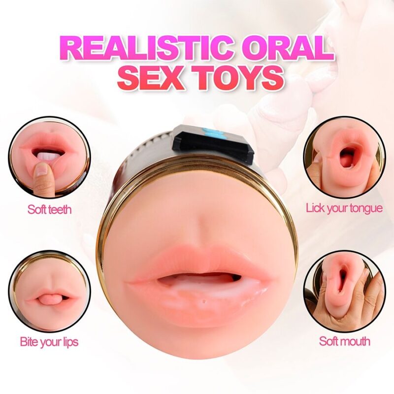 SHEQU – KAY DOUBLE MASTURBATOR WITH DUAL MOUTH AND VAGINA VIBRATION Fleshlights | SEX Shop Ireland 18