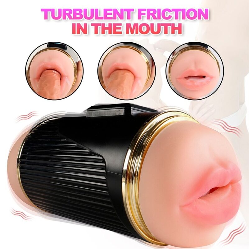 SHEQU – KAY DOUBLE MASTURBATOR WITH DUAL MOUTH AND VAGINA VIBRATION Fleshlights | SEX Shop Ireland 19