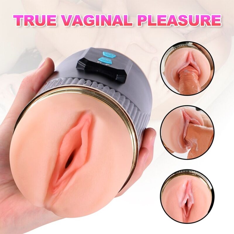 SHEQU – KAY DOUBLE MASTURBATOR WITH DUAL MOUTH AND VAGINA VIBRATION Fleshlights | SEX Shop Ireland 20