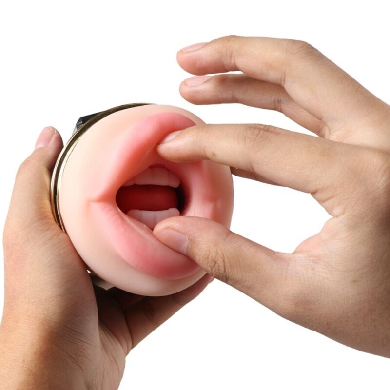 SHEQU – KAY DOUBLE MASTURBATOR WITH DUAL MOUTH AND VAGINA VIBRATION Fleshlights | SEX Shop Ireland 7