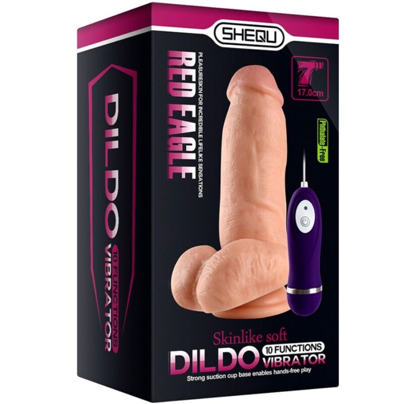 SHEQU – RED EAGLE VIBRATOR DILDO WITH REMOTE CONTROL 17 CM Anal Dildo | SEX Shop Ireland 10