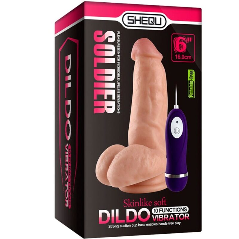 SHEQU – SOLDIER VIBRATOR DILDO WITH REMOTE CONTROL 16 CM Anal Dildo | SEX Shop Ireland 10