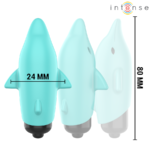 INTENSE – ECHO VIBRATING BULLET DOLPHIN BLUE 8 X 4.7 CM Bullet Vibrators | SEX Shop Ireland 13