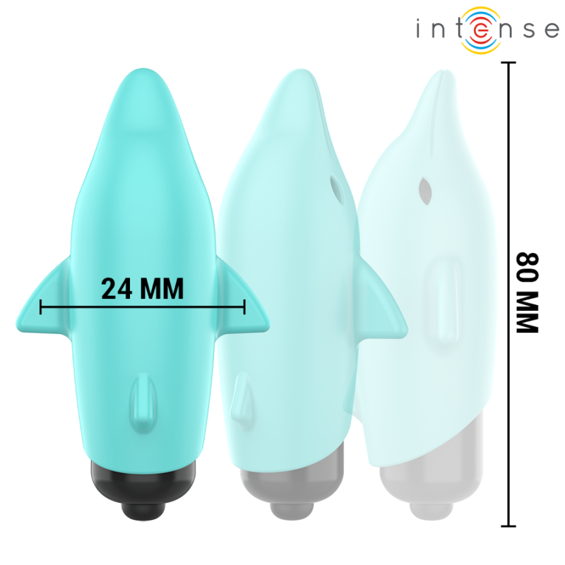 INTENSE – ECHO VIBRATING BULLET DOLPHIN BLUE 8 X 4.7 CM Bullet Vibrators | SEX Shop Ireland 6