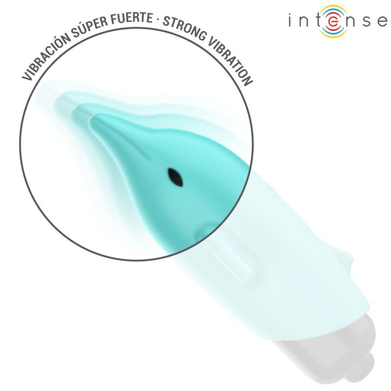 INTENSE – ECHO VIBRATING BULLET DOLPHIN BLUE 8 X 4.7 CM Bullet Vibrators | SEX Shop Ireland 8