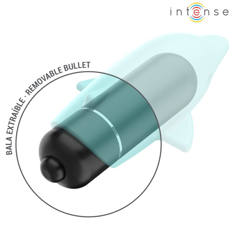 INTENSE – ECHO VIBRATING BULLET DOLPHIN BLUE 8 X 4.7 CM Bullet Vibrators | SEX Shop Ireland 9