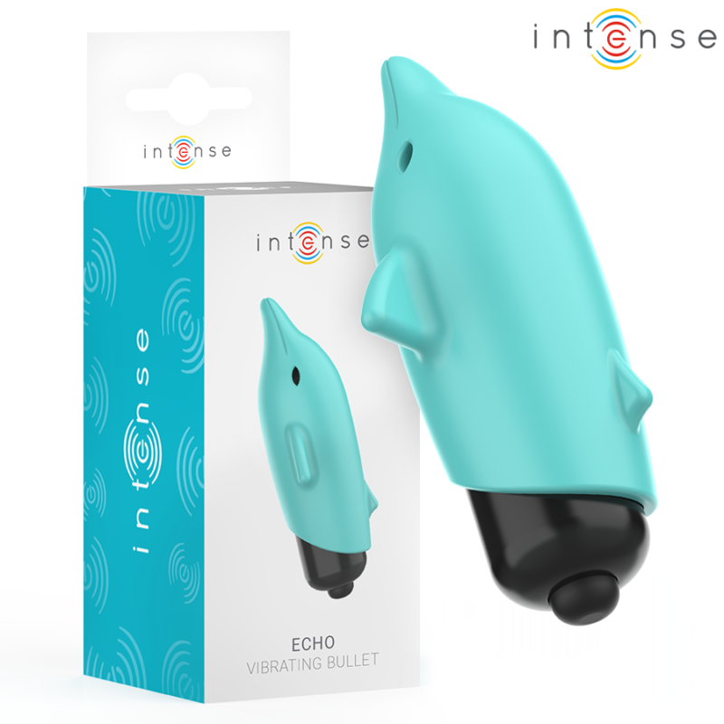 INTENSE – ECHO VIBRATING BULLET DOLPHIN BLUE 8 X 4.7 CM Bullet Vibrators | SEX Shop Ireland 4