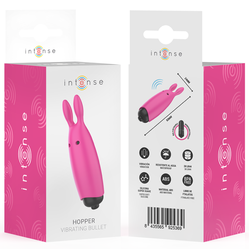 INTENSE – HOPPER PINK VIBRATING BULLET 8.3 X 2.4 CM Bullet Vibrators | SEX Shop Ireland 10