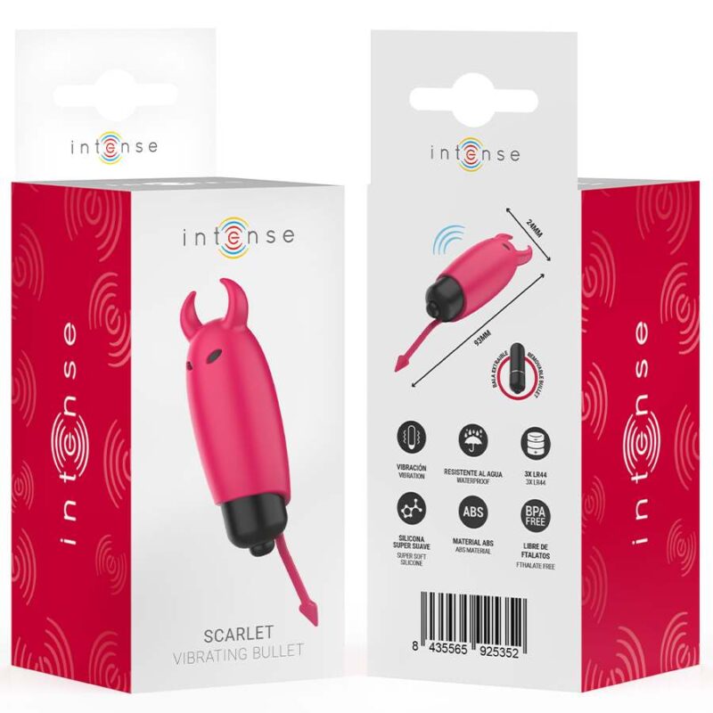 INTENSE – SCARLET VIBRATING BULLET RED DEMON 9.3 X 2.4 CM Bullet Vibrators | SEXstore.ie 10