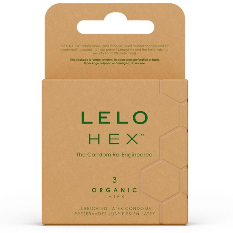 LELO – HEX ORGANIC CONDOM BOX 3 UNITS All Condom Box Sizes | SEX Shop Ireland 4