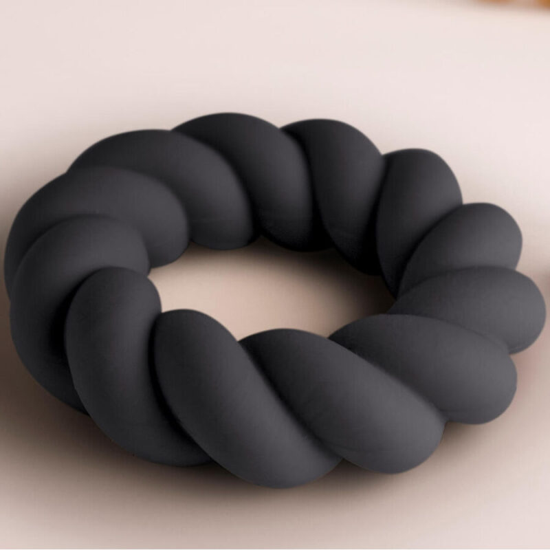ROCKS-OFF – TWIST BLACK SILICONE MASTURBATOR RING Cock Rings | SEX Shop Ireland 6