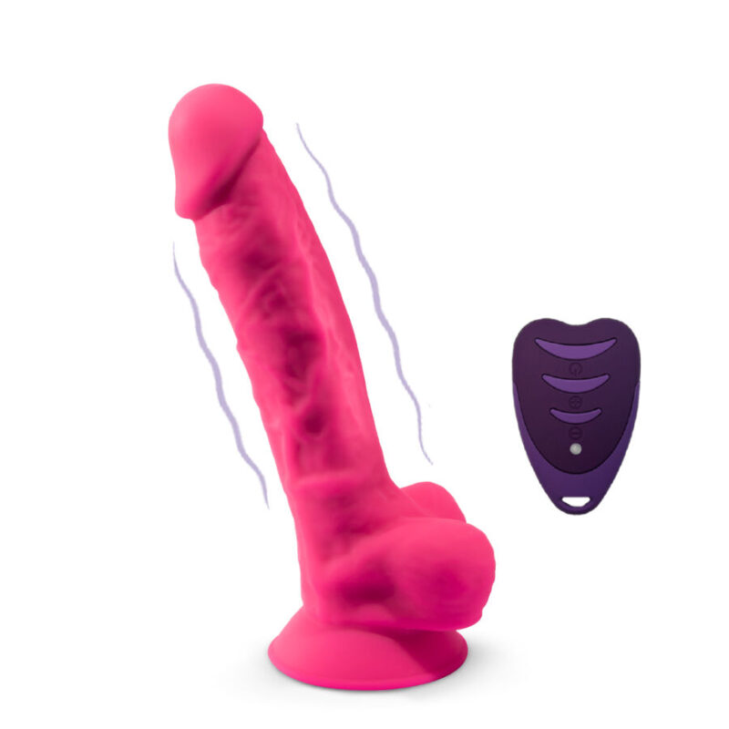 SILEXD – REALISTIC PENIS MODEL 18 PINK VIBRATION + REMOTE CONTROL LRS Dildos | SEX Shop Ireland 7