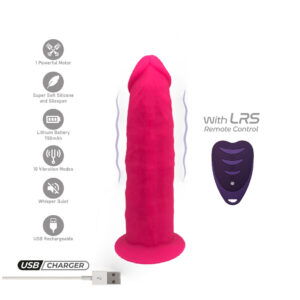 SILEXD – REALISTIC PENIS MODEL 2 PINK + REMOTE CONTROL LRS 17 CM Dildos | SEX Shop Ireland 3