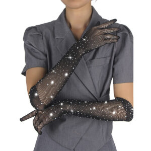 SUBBLIME – 957469SHINE TRANSPARENT GLOVES BLACK S/M Fashion & Lingerie | SEX Shop Ireland