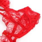SUBBLIME – 957506  LACE BRA AND GARTER SET RED S/M Bras - Sexy Lingerie | SEX Shop Ireland 15