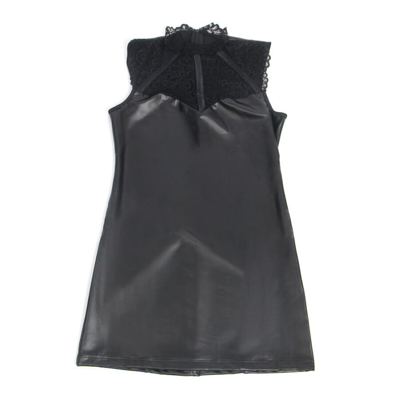 SUBBLIME – 957551 LACE COLLAR LEATHER DRESS BLACK L/XL Fashion & Lingerie | SEX Shop Ireland 7