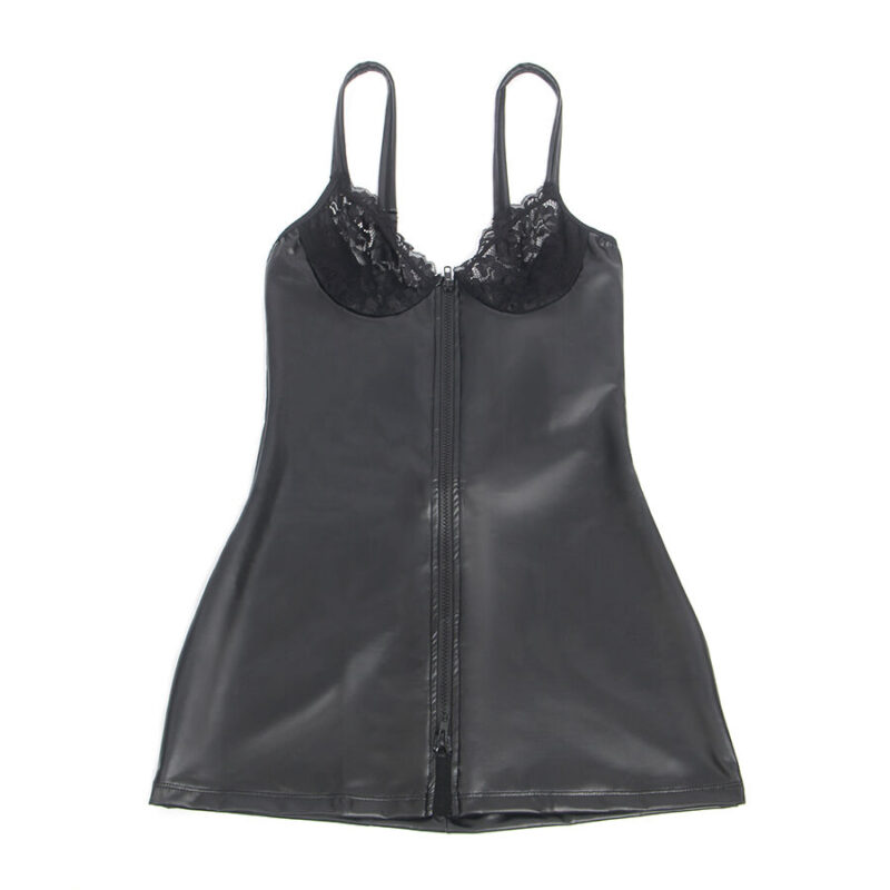 SUBBLIME – 957568 LEATHER ZIP DRESS BLACK S/M Fashion & Lingerie | SEX Shop Ireland 8