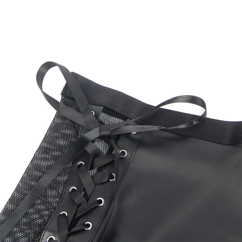 SUBBLIME – 957599 LEATHER BRA AND SKIRT SET BLACK L/XL Fashion & Lingerie | SEX Shop Ireland 9