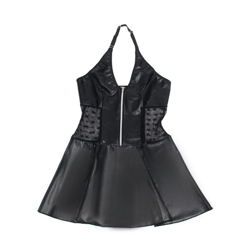 SUBBLIME – 957711 LACE ZIPPER LEATHER DRESS BLACK L/XL Fashion & Lingerie | SEX Shop Ireland 8