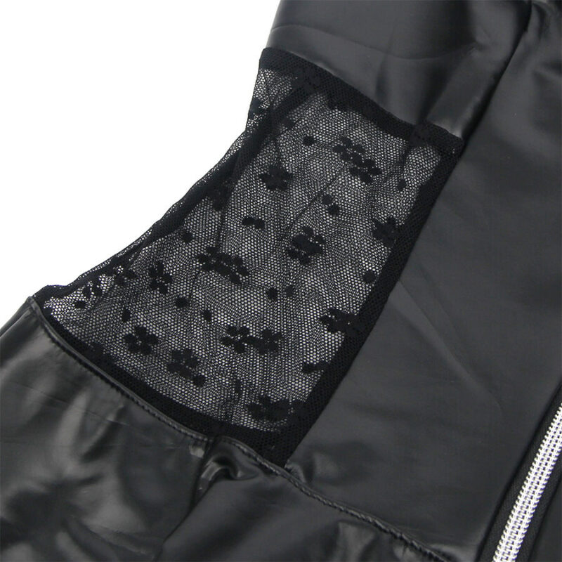 SUBBLIME – 957711 LACE ZIPPER LEATHER DRESS BLACK L/XL Fashion & Lingerie | SEX Shop Ireland 9