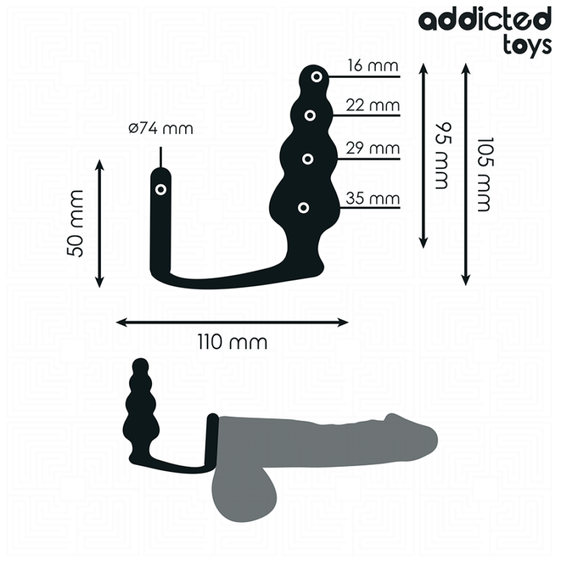 ADDICTED TOYS – ANAL PLUG WITH RING SILICONE MODEL 5 Butt Plugs | SEX Shop Ireland 7