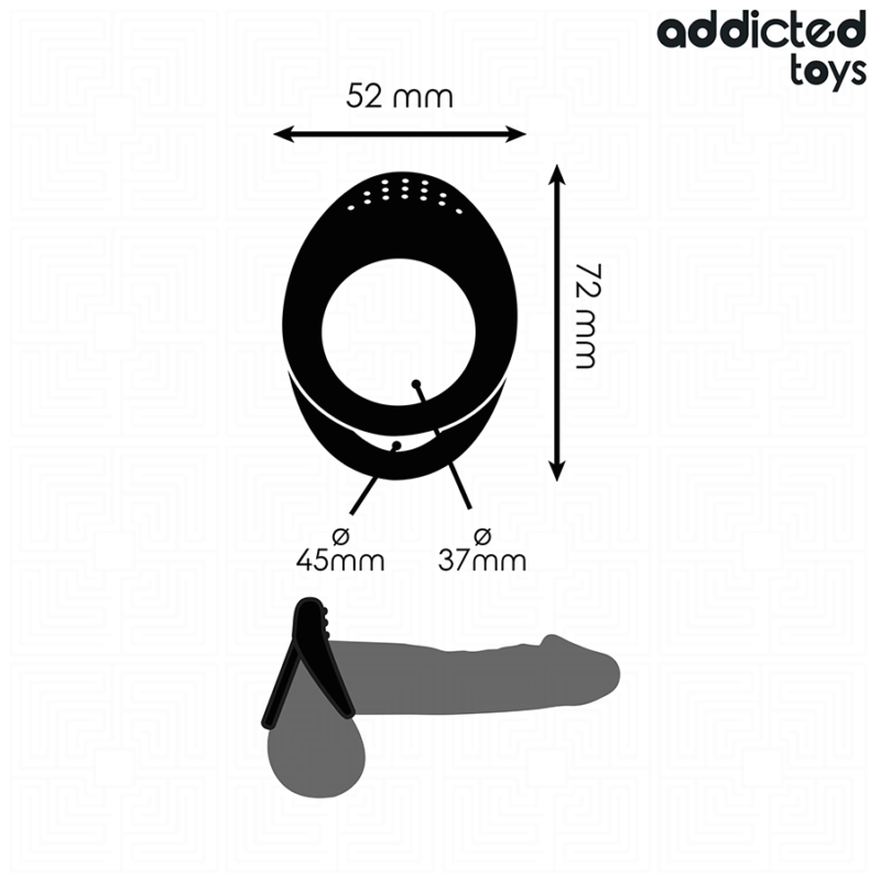 ADDICTED TOYS – DOUBLE TEXTURED PENIS RING Cock Rings | SEX Shop Ireland 7