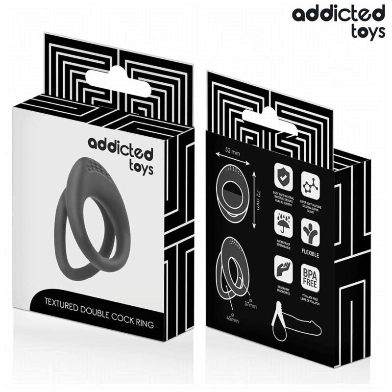 ADDICTED TOYS – DOUBLE TEXTURED PENIS RING Cock Rings | SEX Shop Ireland 9