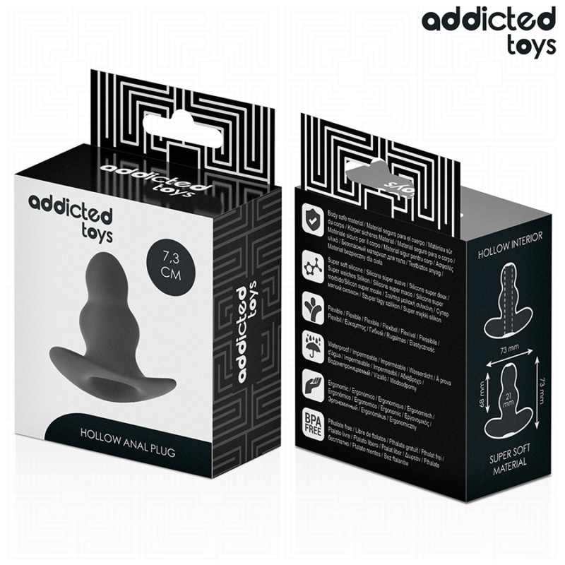 ADDICTED TOYS – HOLLOW ANAL PLUG SILICONE SIZE S 7.3 CM Butt Plugs | SEX Shop Ireland 10