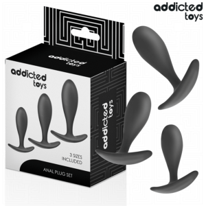 ADDICTED TOYS – SET OF 3 ANAL PLUG SILICONE MODEL 2 Butt Plugs | SEX Shop Ireland