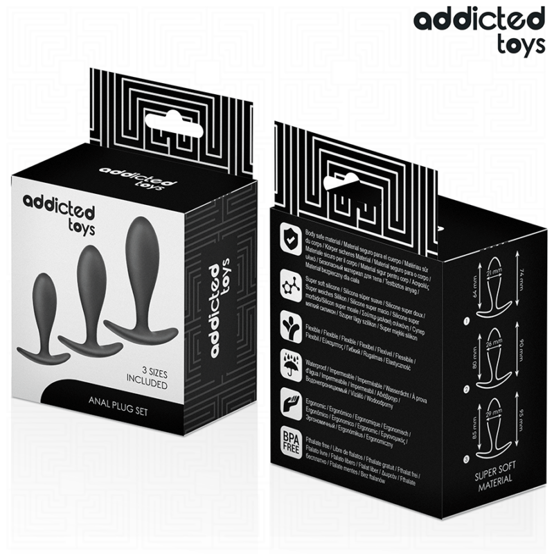 ADDICTED TOYS – SET OF 3 ANAL PLUG SILICONE MODEL 2 Butt Plugs | SEX Shop Ireland 10