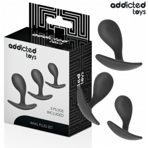 ADDICTED TOYS – SET OF 3 ANAL PLUG SILICONE MODEL 3 Butt Plugs | SEX Shop Ireland