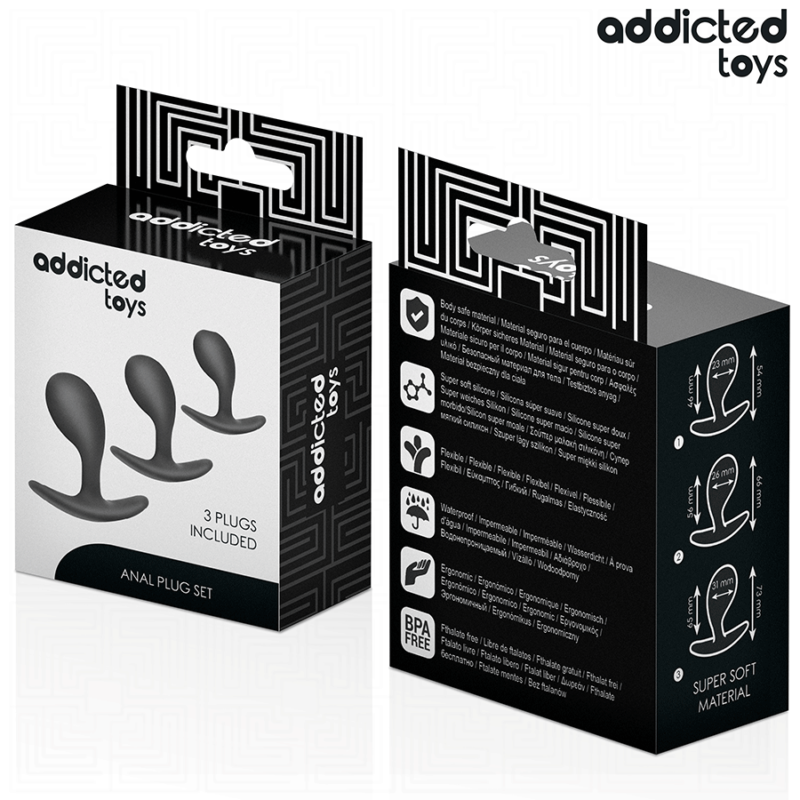 ADDICTED TOYS – SET OF 3 ANAL PLUG SILICONE MODEL 3 Butt Plugs | SEX Shop Ireland 10