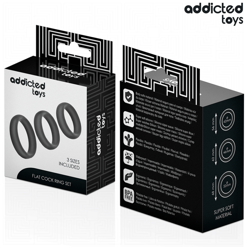 ADDICTED TOYS – SET OF FLAT SILICONE RINGS Cock Rings | SEX Shop Ireland 9