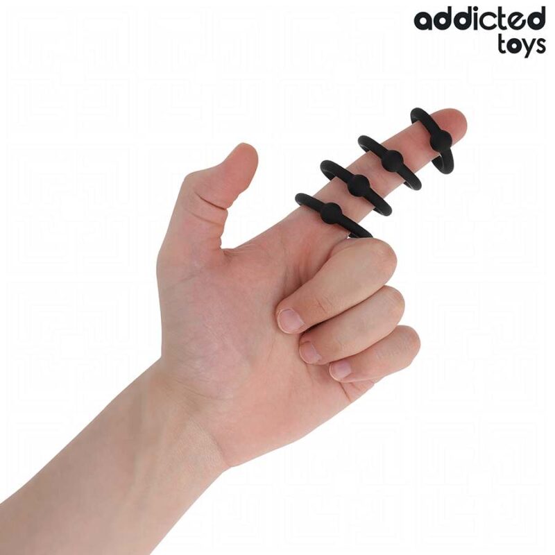 ADDICTED TOYS – SET OF PRESSURE SILICONE RINGS Cock Rings | SEX Shop Ireland 5